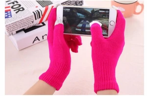 Explosive gloves men&#x27;s and women&#x27;s autumn and winter computer touch screen knitted gloves cycling mittens