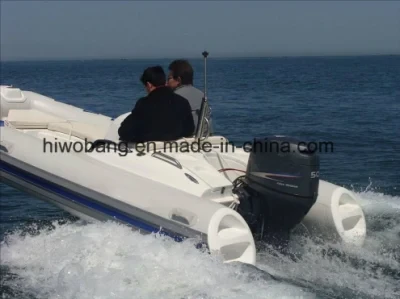 Eye-Catching Design Best Selling Motor Fiberglass Rib Boat