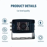 Factory 1080P 6PIN RJ45 Connector Waterproof IP69K POE IPC Network Reversing Car Vehicle Truck Bus Backup IP Rear View Camera