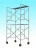 Import Factory-direct Hot-sale Galvanized Powder coated 5 by 66 H frame scaffolding with flip lock from China