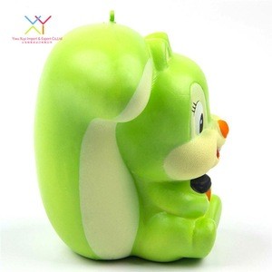 factory direct sale hot selling animal squishy custom squirrel shape slow rising squishy scented stress relief toys for kids