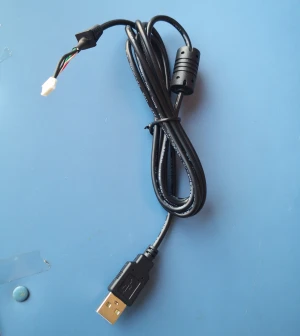 factory made Custom 5 pin 1.5mm picoblade connector to USB connector cable assembly with magnet ring for EMI interference