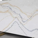 Factory Outlet countertop faux stone panels calacatta quartz for stone island in house decoration