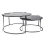 Import Factory price brand new black glass with marble look hotel coffee table sets from China