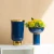 Import Factory price European style blue vase  ceramic Porcelain Vase  for home decor from China