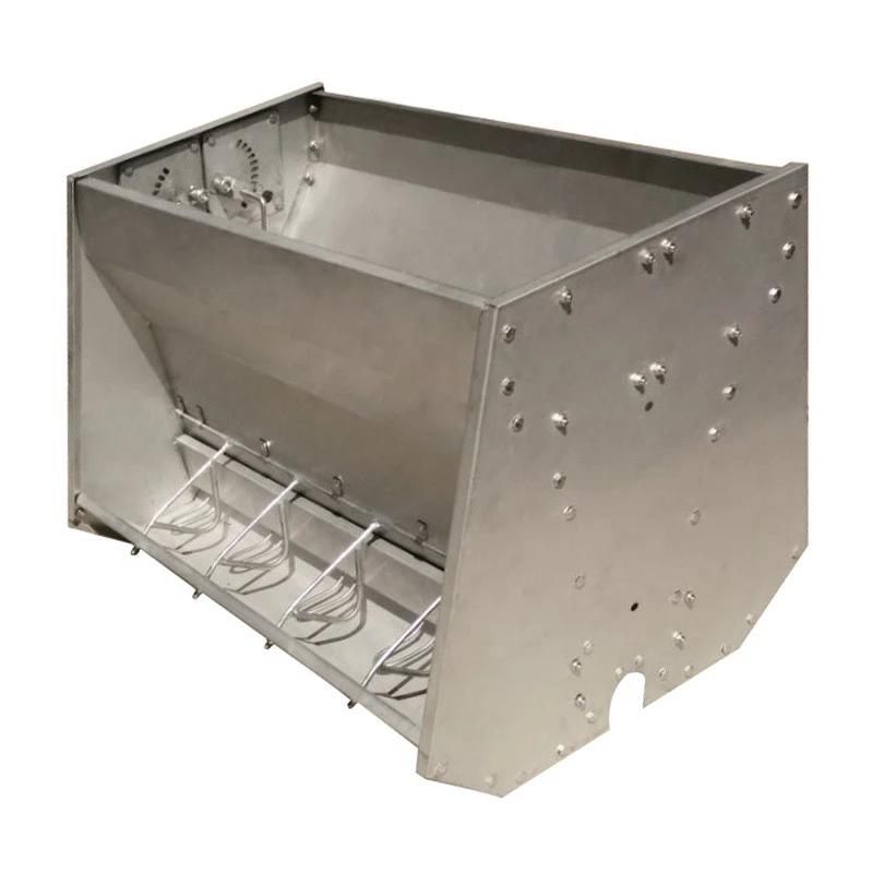 Factory Price Pig Farm Equipment stainless steel double side automatic pig sow feeder trough