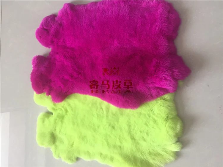 Factory price rex rabbit fur plate supplier in China