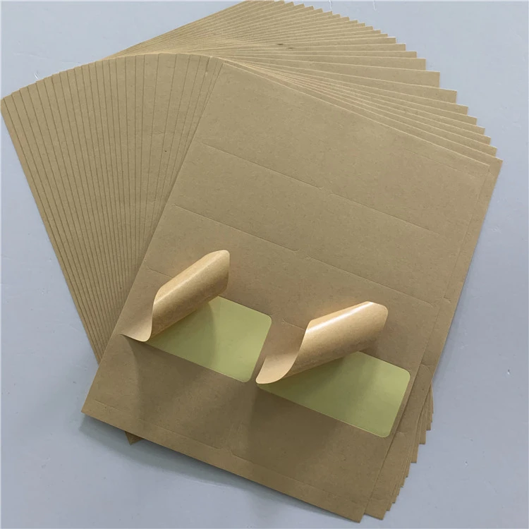 Factory Provide A4 Self Adhesive Kraft Sticker Label Paper