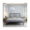 Factory supply attractive price iron gold black frame single bed metal