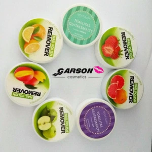 Factory wholesale Garson nail polish remover pad wipes with flavors