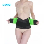 Factory wholesale lumbar lower tummy waist trimmer slimming back brace belt for women and men