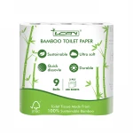 Family Mega Roll Bamboo Toilet Paper Environmental Protection Paper Toilet Roll, White Toilet Paper