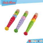 famous brand SpongeBob child first learning music baby concert toys wooden kids musical instrument toy hole flute