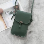 Fashion flip long leather strap women mobile phone bag,leather strap shoulder bag,Cross body small phone bag