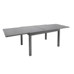 FASHION FURNITURE EXTENSION TEMPERED GLASS TABLE  MENTAL DINING TABLES