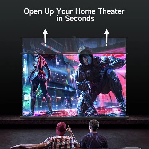 Buy Fashion 100 Inch Floor Pull Up Clr Projector Screen Outdoor Rear ...