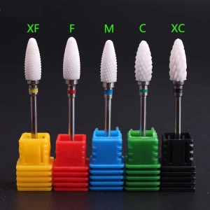 Fast Shipping Polishing Cleaning Ceramic Nail Drill Flame Bit For Electric Nails Drills Grinding Machine