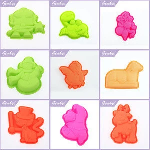 FDA/LFGB Hot Sale Microwave Safe Funny Baby Bee Shaped Silicone Cake Mold