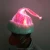 Fiber Optic Fabric Light Up Christmas Santa Hat with LED Lights