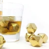 Flashing whisky stainless steel stones Chilling Rocks  and ice cubes stainless steel set