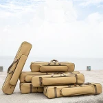 Folding Fishing Soft Fishing Bag Rod Reel Carry Case Storage Organizer Outdoor