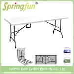 Folding plastic banquet lifetime picnic table