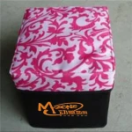 Folding Square Storage Stool/Ottoman