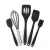 Import Food grade silicone kitchen utensils heat resistant cooking utensil set 5 pcs from China