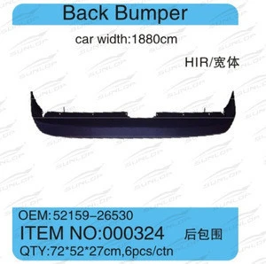 For for hiace body kits back bumper for #000324 for hiace 200.commuter van bus kdh200