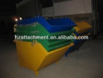 Fork lift steel waste bin