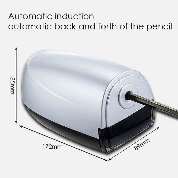 Foska Low Noise Automatic Induction Electric Pencil Sharpener for Students