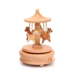 FQ brand wonderful wooden custom made luxury hand crank music box