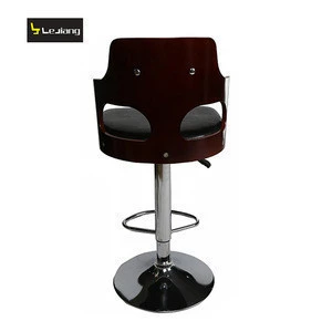 Free samle metal leg wood top bar chair modern bar stool high chair bar stools wholesale