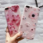Free shipping rose cameo hot mobile phone silicone case shell for iPhone 6 6s 7 7 plus
