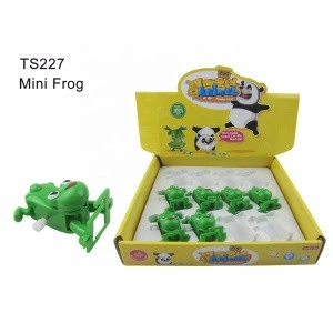 Funny Jumping Plastic Frog Wind Up Toys For Promotion