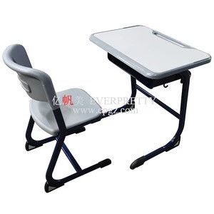 Furniture Single Seater Student Desk and Chair for Primary to Secondary School