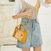 G051 fashion teenage handbags transparent jelly cute makeup bag casual handbags for women