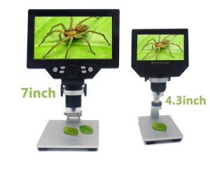 G1200 Digital Microscope 7 Inch Soldering Microscope LCD Display 1-1200X Amplification Magnifier Electron Microscope