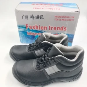 Genuine Leather Steel Toe Antistatic Working Safety Boots Manufacturer for Industrial Work