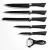 Import Gift Promotional Kitchen Accessories Tool 5 Piece Set of Knives Stainless Steel Kitchen Knife from China