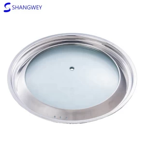 Glass Lid Manufacturer Cookware Glass Lid Pot Lid With Sealing Silicone Ring