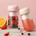 Glass Portable Blender Usb Rechargeable Juicer Cup 400ml Juicer Mixer Blender