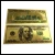 Import Gold foil 24k pure gold banknotes gift and craft souvenir banknotes from China