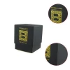 Gold foil stamping luxury paper box black premium paper gift box square cardboard packaging box