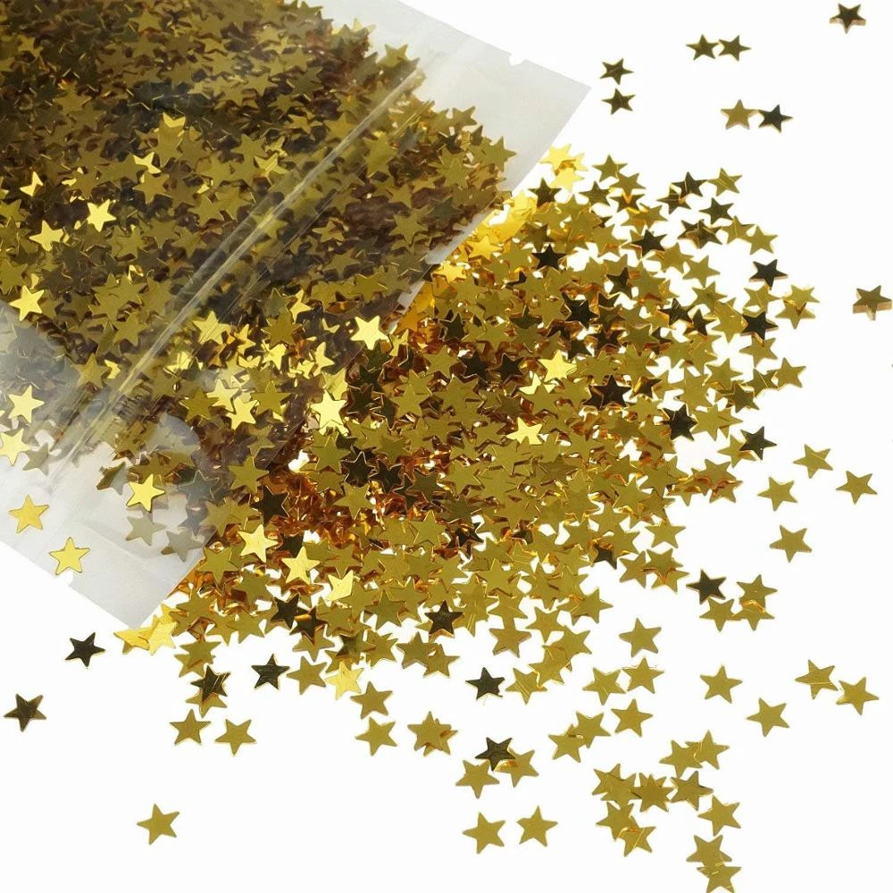 Gold Star Table Confetti Sparkle Star Sequins For Wedding Baby Shower Birthday Party Decorations Supplies