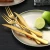 Import Gold Steak Knives and Fork 12 Piece Silverware Set Serrated Dinner Fork Dishwasher Safe Steak Sets from China