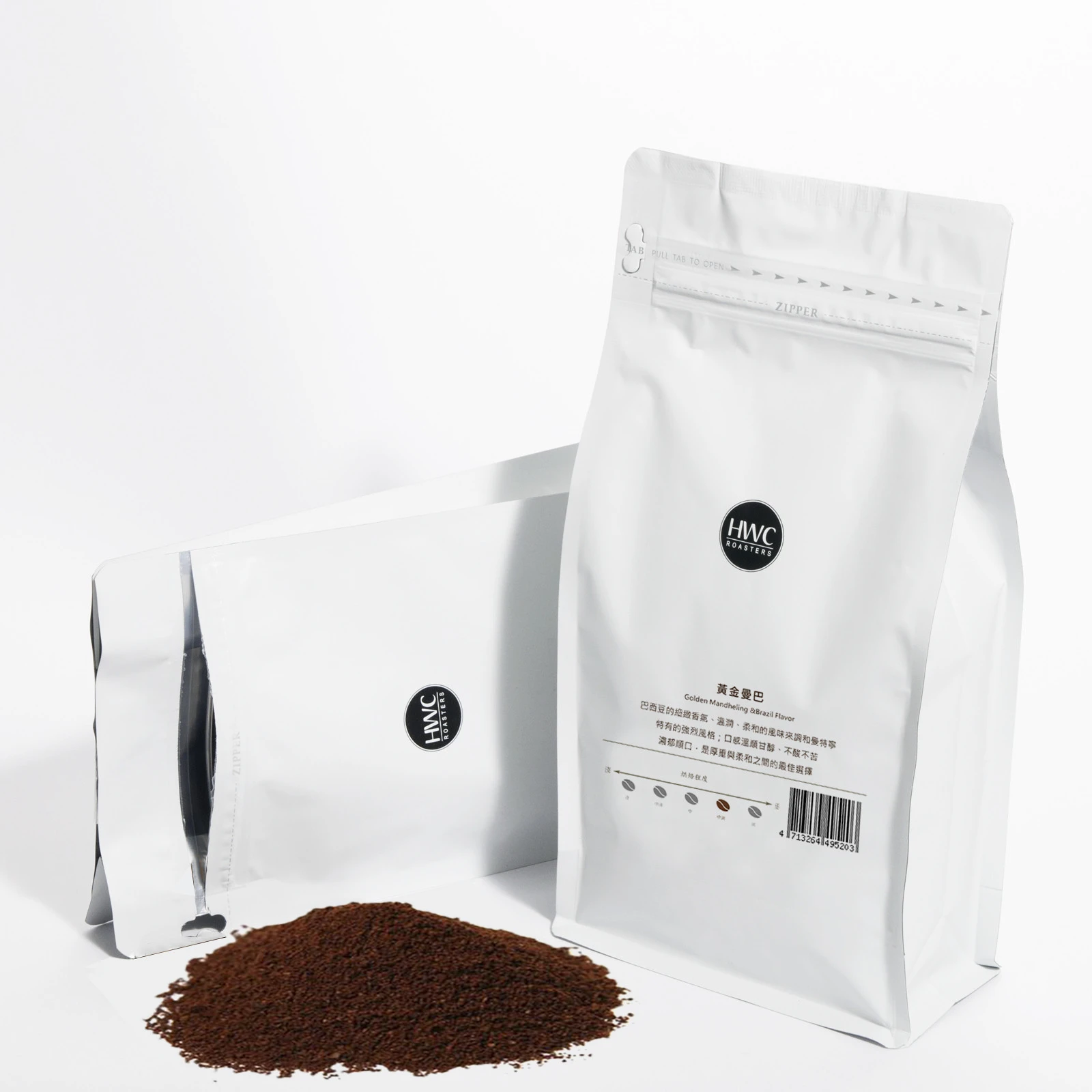 Golden Mandheling &amp; Brazil Flavor Arabica Coffee Powder Ground Coffee