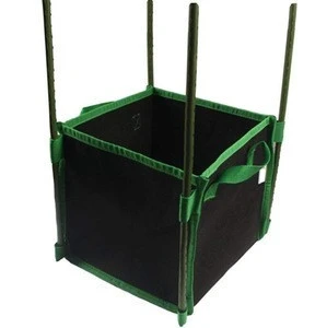 Grow Bag/Aeration Fabric Plant Pots with Green Handles for Potatoes and Plants