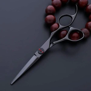 Hair scissors japan steel black titanium hairdressing scissors hair scissors salon cut suppliers barber shears  MS037