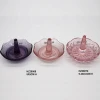 hand making glass craft ring holder  with color clear or as request